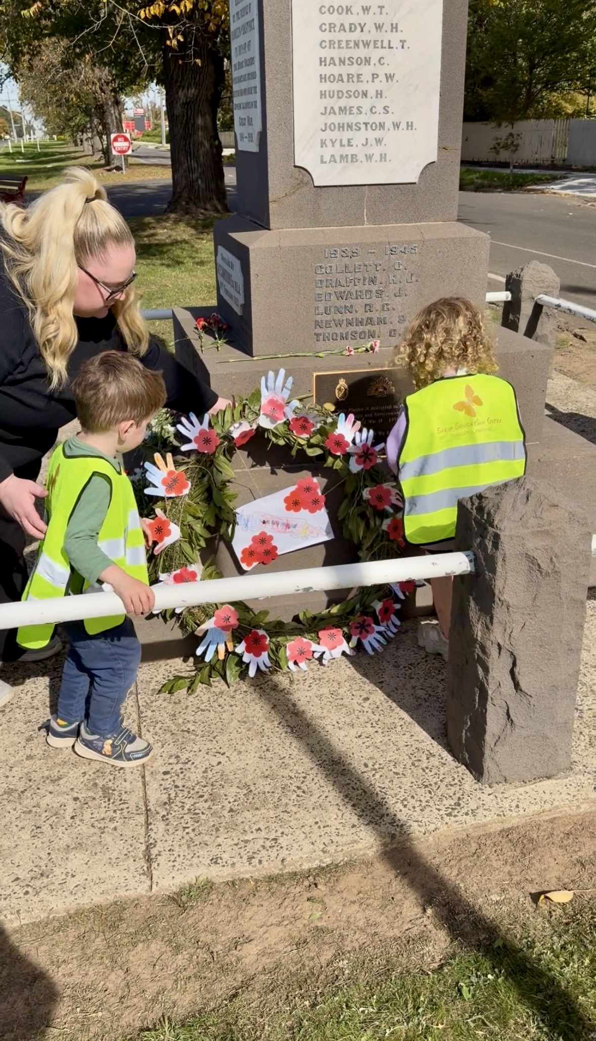 ANZAC Day remembrance at Romsey EEC