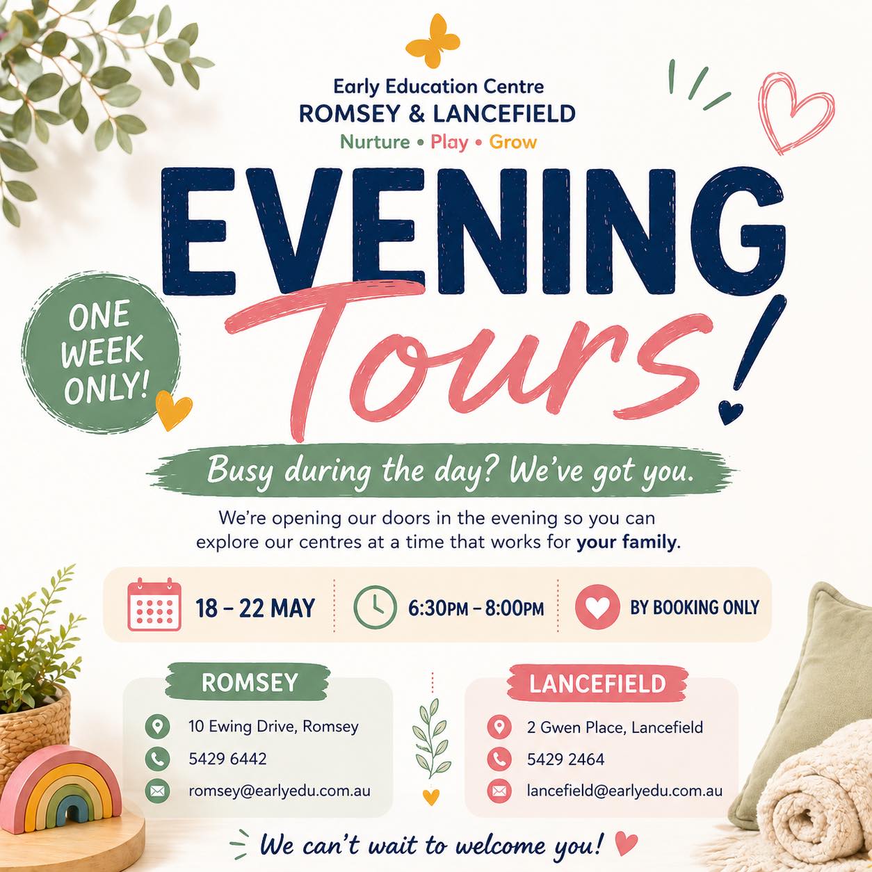 Evening Tours at Early Education Centre